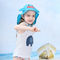 Mũ xô chống tia cực tím cho trẻ em UPF 50+ Màu xanh viền rộng