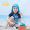 Màu xanh lam Mũ xô trẻ em có thể điều chỉnh được Chống nắng UPF 50+