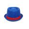 Unisex Fedora Panama Mũ Trilby có thể điều chỉnh Màu xanh lam Biểu trưng tùy chỉnh 56cm