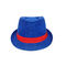 Unisex Fedora Panama Mũ Trilby có thể điều chỉnh Màu xanh lam Biểu trưng tùy chỉnh 56cm