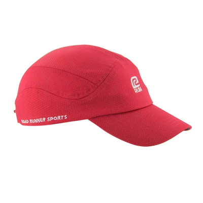 Đỏ polyester lưới cá nhân hóa Running Cap Breathable thêu Logo