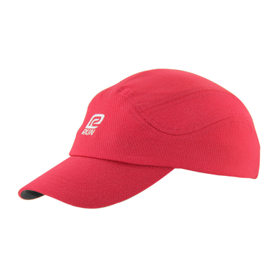 Đỏ polyester lưới cá nhân hóa Running Cap Breathable thêu Logo