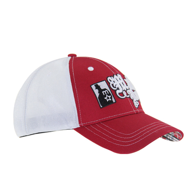 Pre Curved Peak Mesh Trucker Caps 3D thêu bóng chày 4 tấm