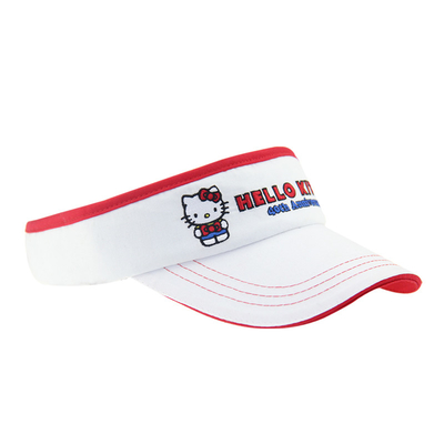 Trẻ em Trọng lượng nhẹ Mặt trời Visor Caps Trắng bóng mặt trời Visor Mũ Khóa điều chỉnh