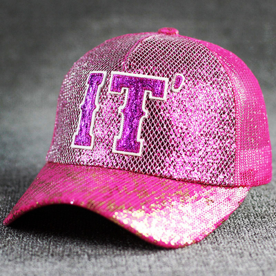 Tất cả ngày thoải mái 5 Panel Mesh Trucker Hat Sequin Trucker Cap điều chỉnh