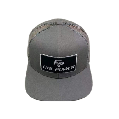 6 Panel Flat Peak Adjustable Mesh Trucker Hat Với Snapback Closure