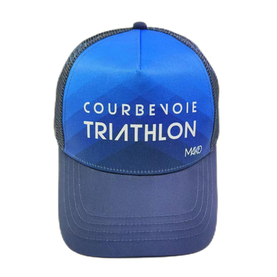 In Sublimation 5 Panel High Profile Trucker Hat Custom Made Trucker Cap