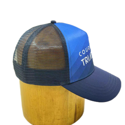In Sublimation 5 Panel High Profile Trucker Hat Custom Made Trucker Cap
