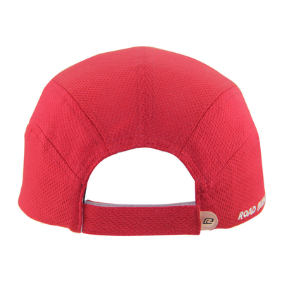 Đỏ polyester lưới cá nhân hóa Running Cap Breathable thêu Logo