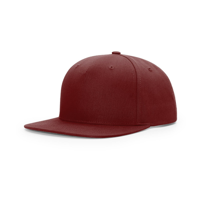 Custom Snapback phía trước 5 Panel Caps Flat Peak Profile Snapback trung bình