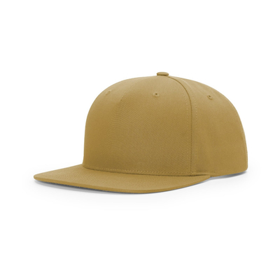Custom Snapback phía trước 5 Panel Caps Flat Peak Profile Snapback trung bình