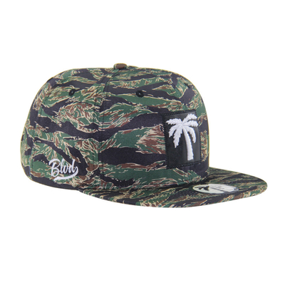Ưu tiên in ngụy trang Snapback Hat 6 Panel Flat Brim Snapback Cap