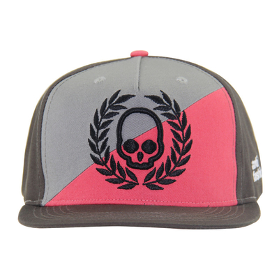 2 Tone Mặt Panels Cotton Snapback Cap Custom thêu 5 Panel Mũ phong cách