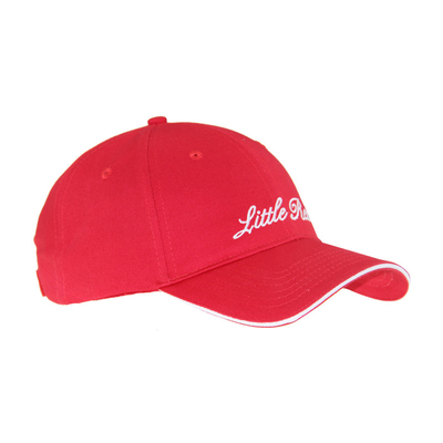 6 bảng màu đỏ bông thêu mũ bóng chày, Unisex thấp hồ sơ điều chỉnh mũ thông thường
