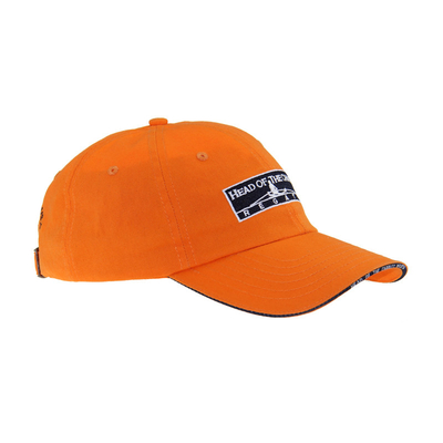 Classic 6 Panel Cotton Embroidery Baseball Caps, Low Profile Sandwich Adjustable Đàn ông và phụ nữ