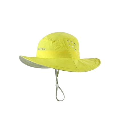 Nổi thở rộng brimm ngoài trời ngư dân bucket mũ phản xạ in
