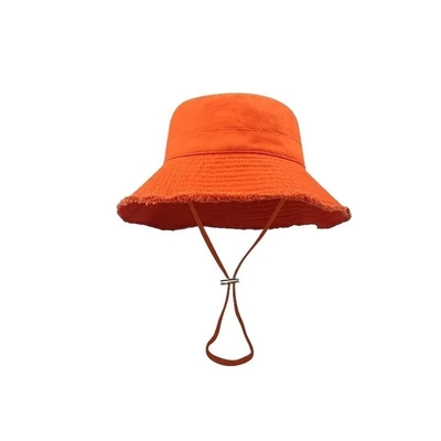 Sun Prevent Cotton Canvas Wide Brim Bucket Hat Beach Bucket Hat Phong cách