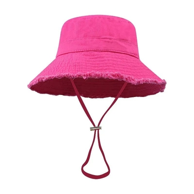 Sun Prevent Cotton Canvas Wide Brim Bucket Hat Beach Bucket Hat Phong cách