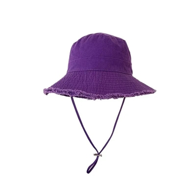 Sun Prevent Cotton Canvas Wide Brim Bucket Hat Beach Bucket Hat Phong cách