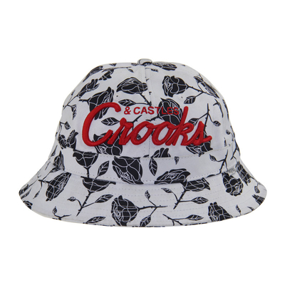 OEM 100% Cotton 6 Panel Bucket Hat Phong thêu Bucket Hat kích thước điều chỉnh