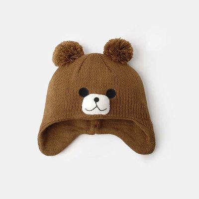 Mũ len dễ thương cho trẻ em mùa đông dệt kim Beanie 54 cm Pantone màu ODM