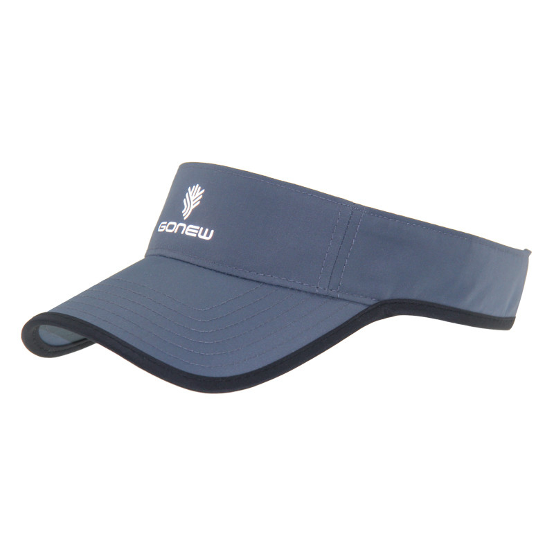 Polyester quần vợt mặt trời visor mũ chạy mặt trời visor với Velcro lại đóng