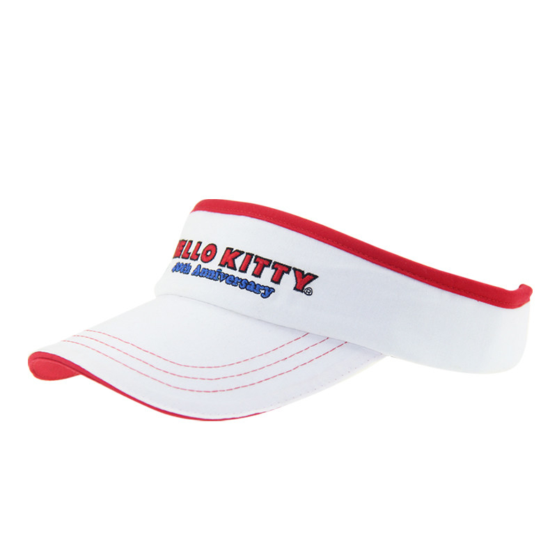 Trẻ em Trọng lượng nhẹ Mặt trời Visor Caps Trắng bóng mặt trời Visor Mũ Khóa điều chỉnh